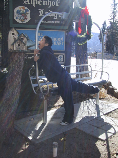 me licking a pole....haha